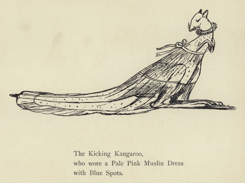 tekmeleyen kanguru by Edward Lear