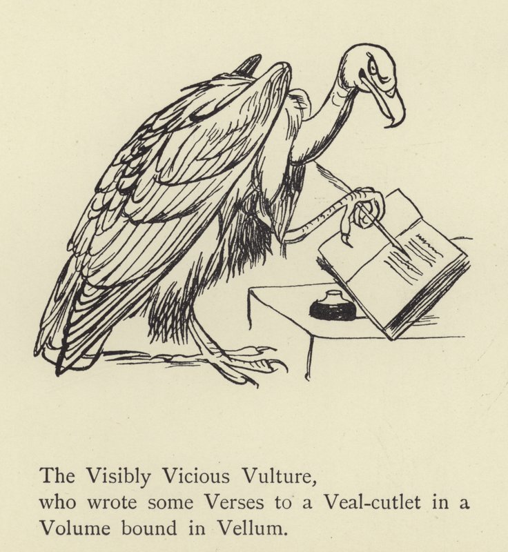 Görünür Kısır Akbaba by Edward Lear