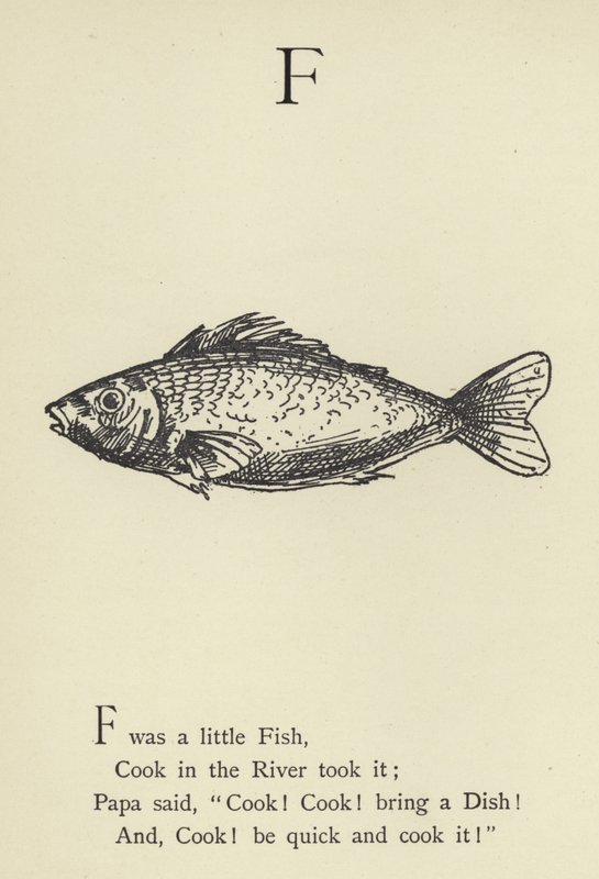 F harfi by Edward Lear