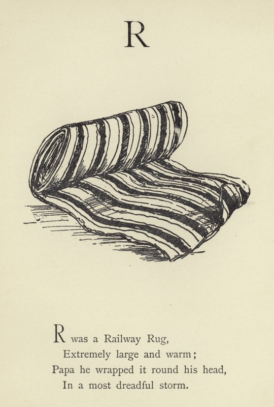 R harfi by Edward Lear