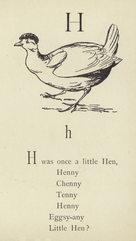 H harfi by Edward Lear