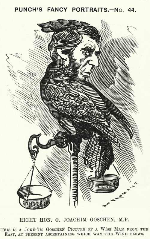 Yumruk karikatür: George Goschen by Edward Linley (after) Sambourne