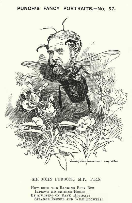 Yumruk karikatür: John Lubbock by Edward Linley (after) Sambourne