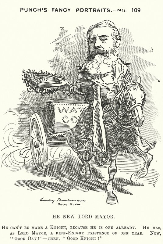 Yumruk karikatür: Sir Robert Fowler by Edward Linley (after) Sambourne