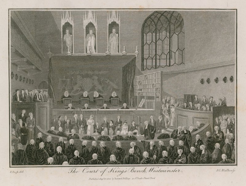 Kral'ın Bench Mahkemesi by Edward Pugh