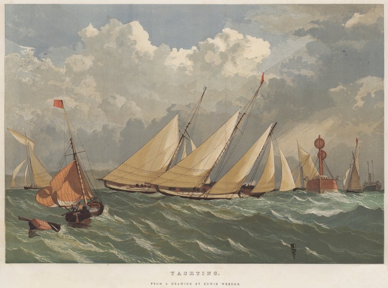 Yatçılık (kromolitho) by Edwin Weedon