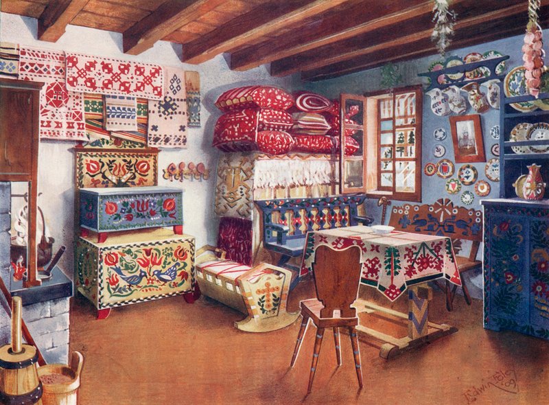 Avusturya-Macaristan Köylü Mobilyaları by Edwin John Foley