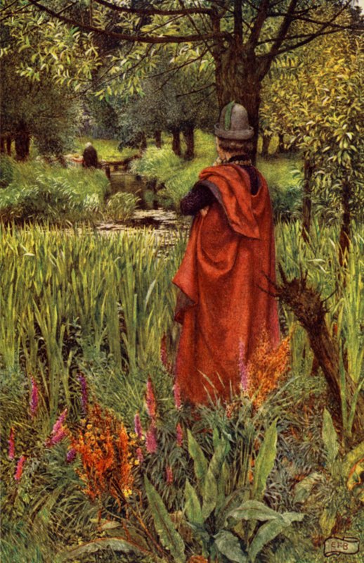 Elaine (renkli taş) by Eleanor Fortescue Brickdale
