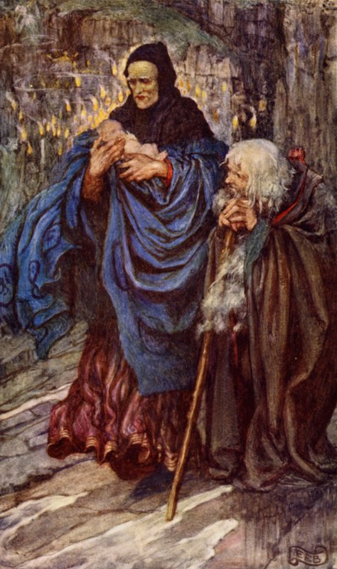 Guinevere (renkli taş) by Eleanor Fortescue Brickdale
