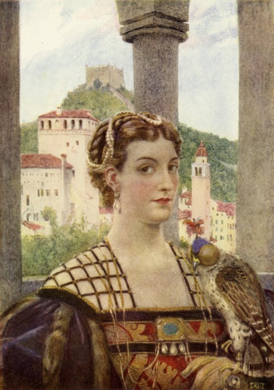 Kraliçe Kate (renkli taş) by Eleanor Fortescue Brickdale