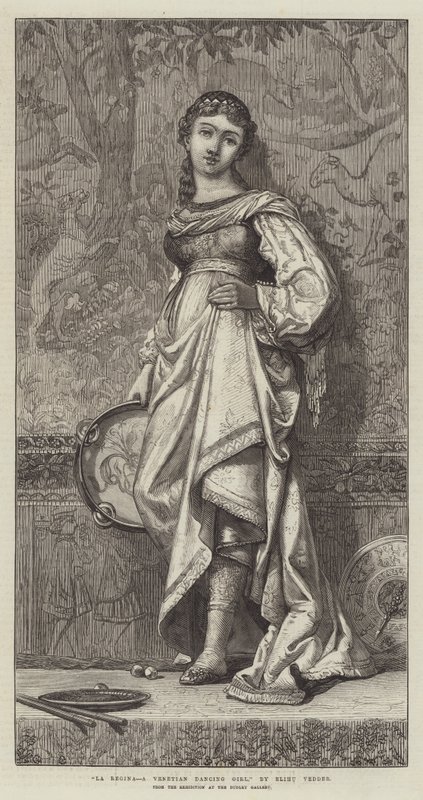 La Regina, Venedikli Dans Eden Kız by Elihu Vedder