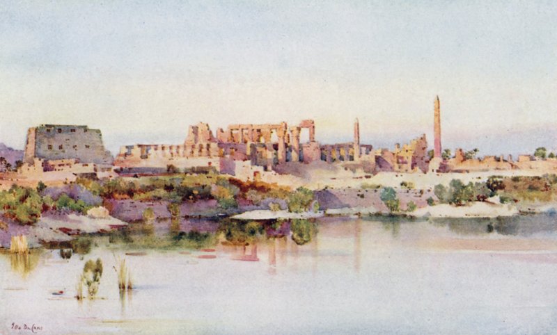 Karnak Tapınağı (renkli taş) by Ella Du Cane