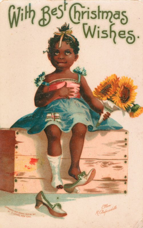 ಅಮೇರಿಕನ್ ಕ್ರಿಸ್ಮಸ್ ಕಾರ್ಡ್ ಟರ್ಕ್ by Ellen Hattie Clapsaddle