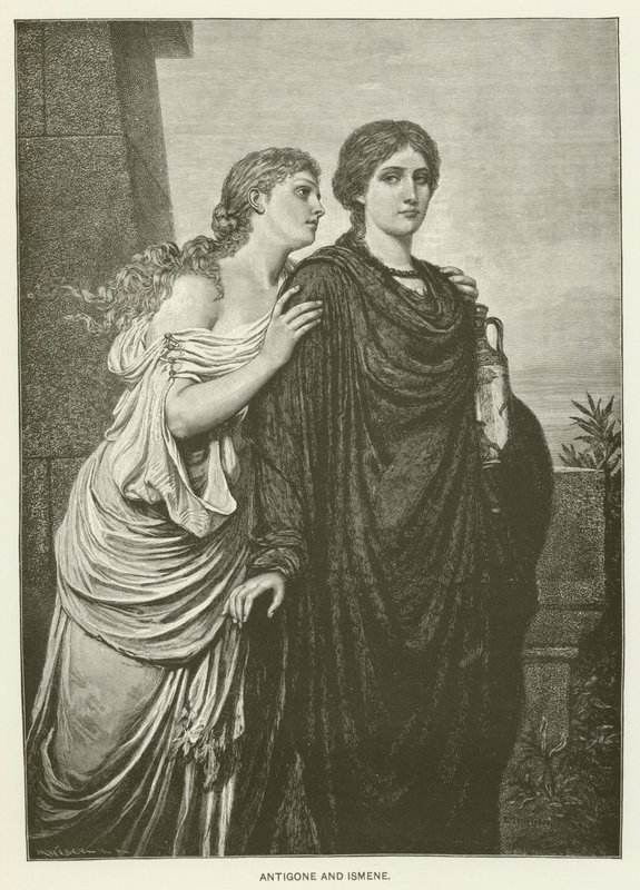 Antigone ve İsmene by Emil Teschendorff