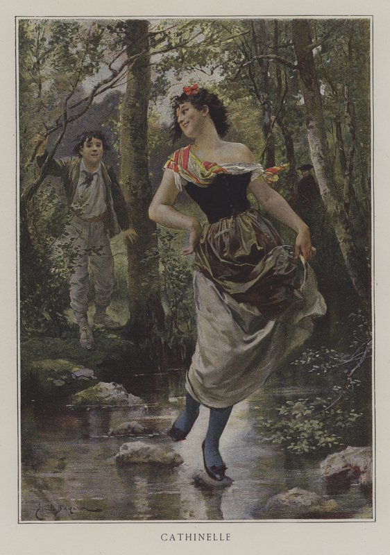 Cathinelle (renkli taş) by Emile Antoine (after) Bayard