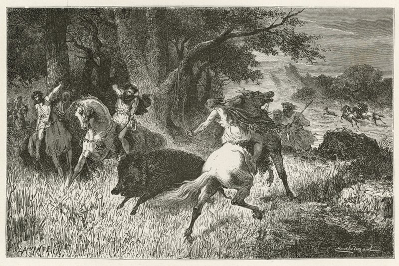 Demir Çağında Avcılık by Emile Antoine Bayard
