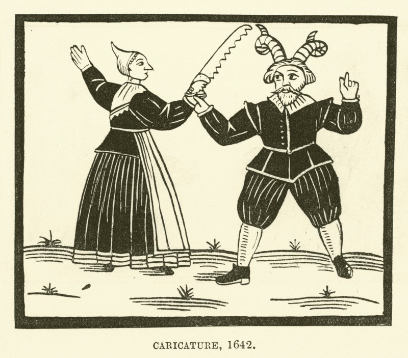Karikatür, 1642 by English School