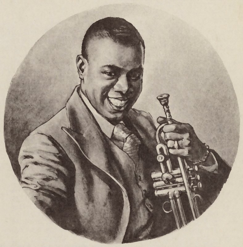Louis Armstrong by English School