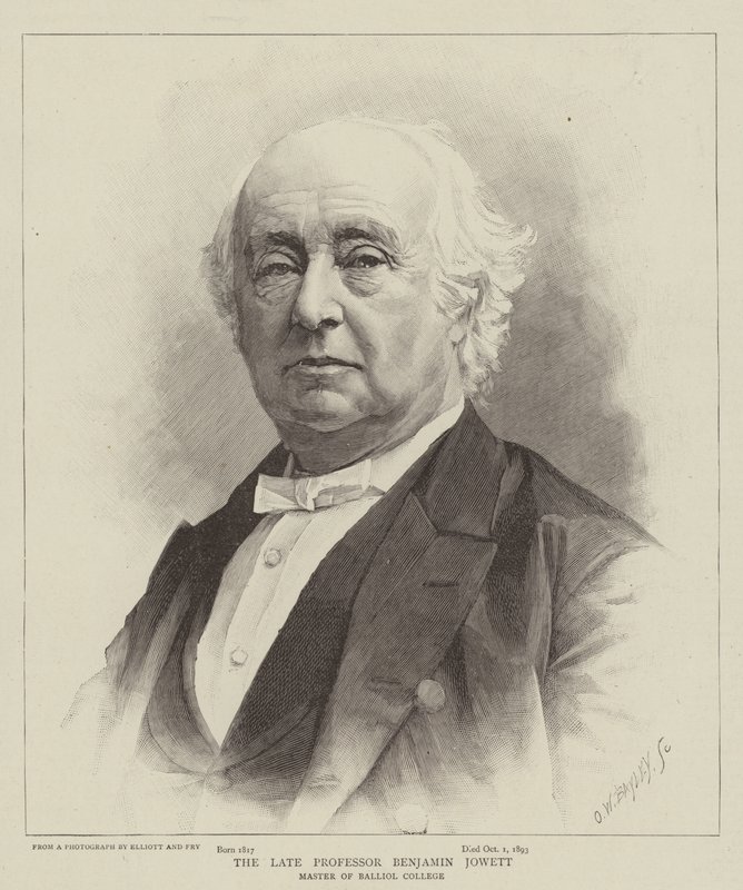 Rahmetli Profesör Benjamin Jowett by English School
