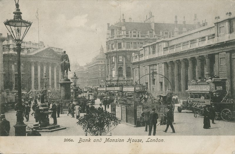 Banka ve Mansion House, Londra by English Photographer