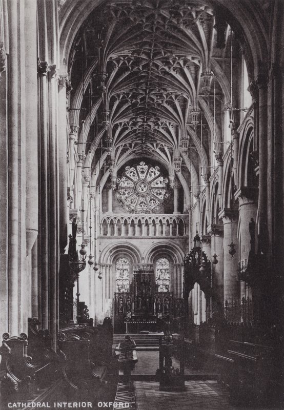 Katedral İç Oxford by English Photographer