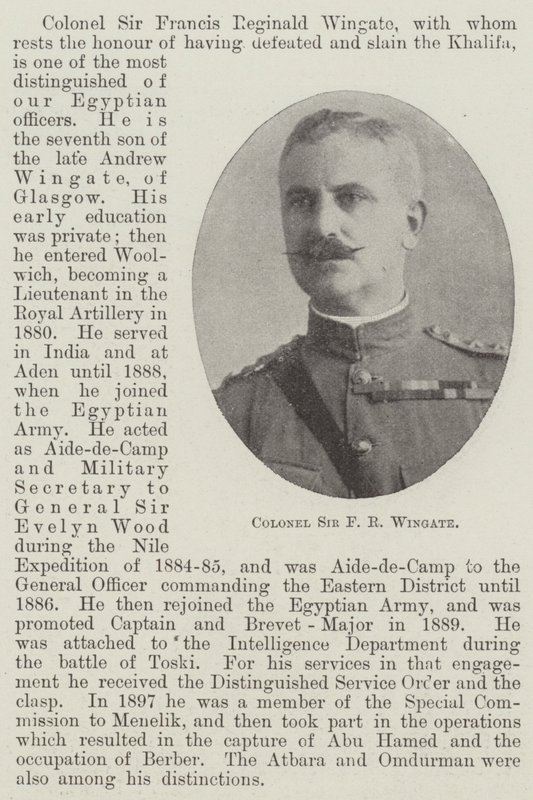 Albay Sir FR Wingate by English Photographer