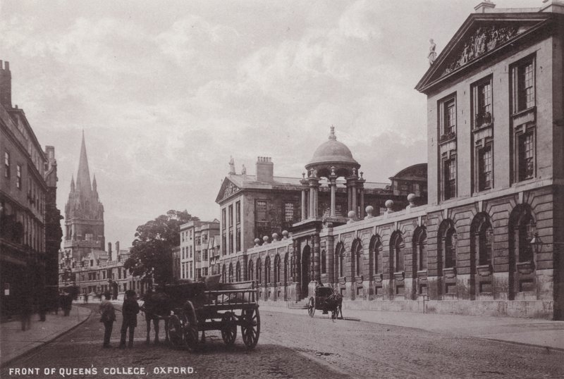 Queens College Önü, Oxford by English Photographer
