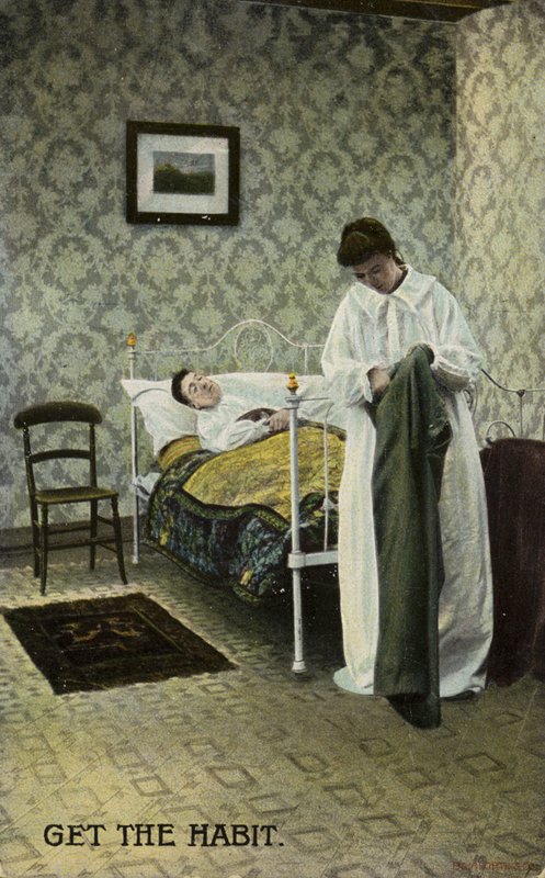 Alışkanlığı edinin (chromolitho) by English Photographer