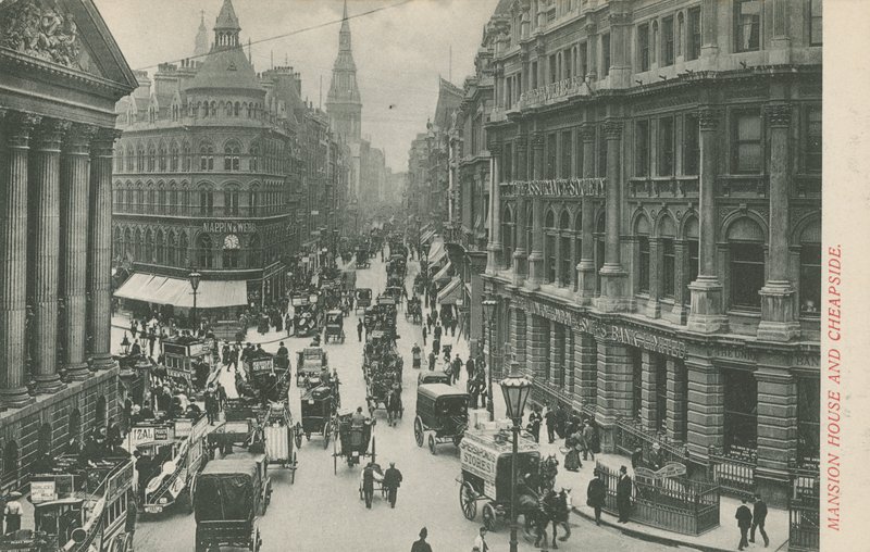 Mansion House ve Cheapside, Londra by English Photographer