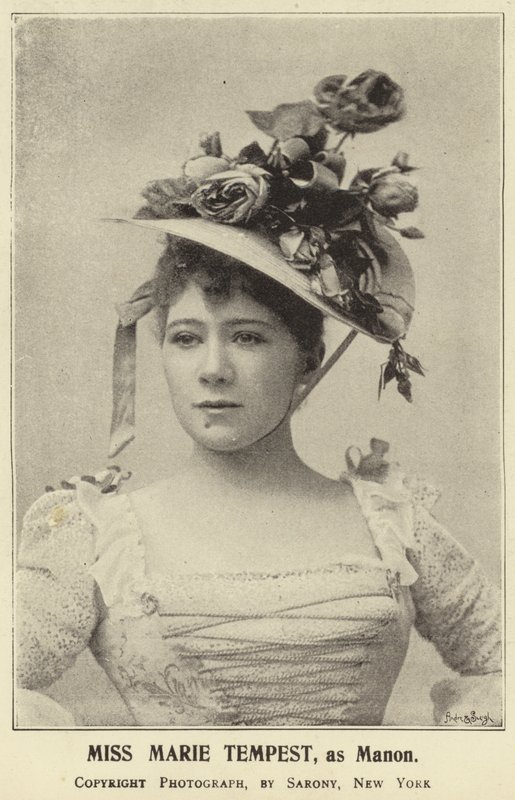 Bayan Marie Tempest, Manon olarak by English Photographer