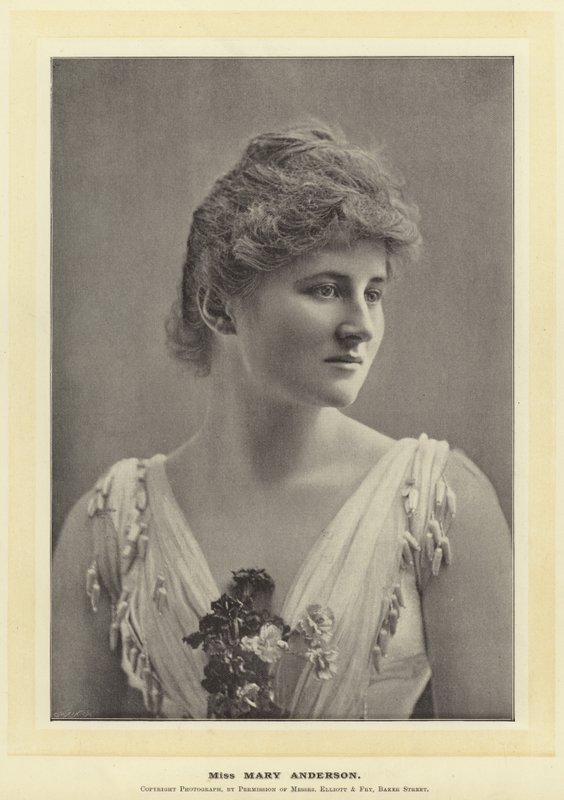 Bayan Mary Anderson by English Photographer