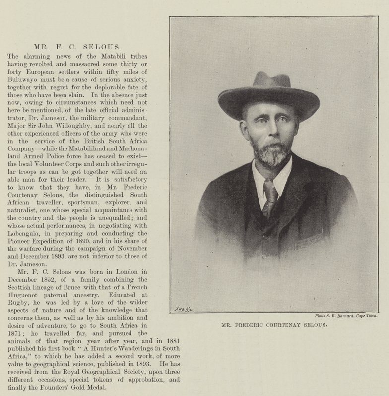 Bay Frederic Courtenay Selous by English Photographer