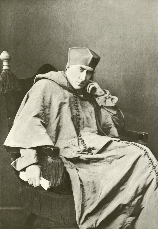 Bay Henry Irving Kardinal Wolsey olarak (gravür) by English Photographer