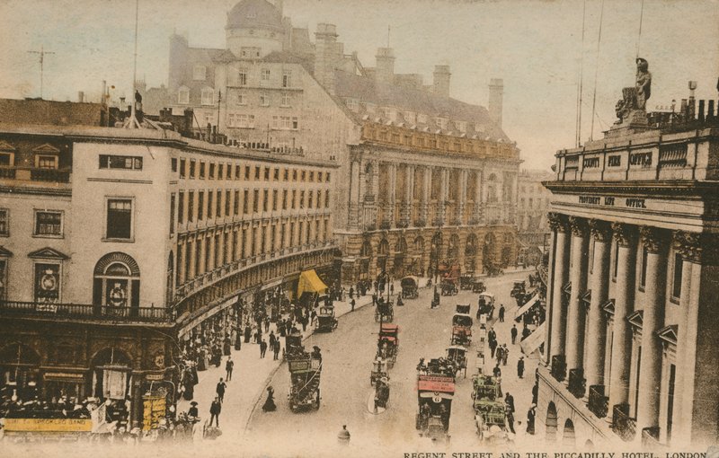 Regent Caddesi ve Piccadilly Oteli, Londra by English Photographer