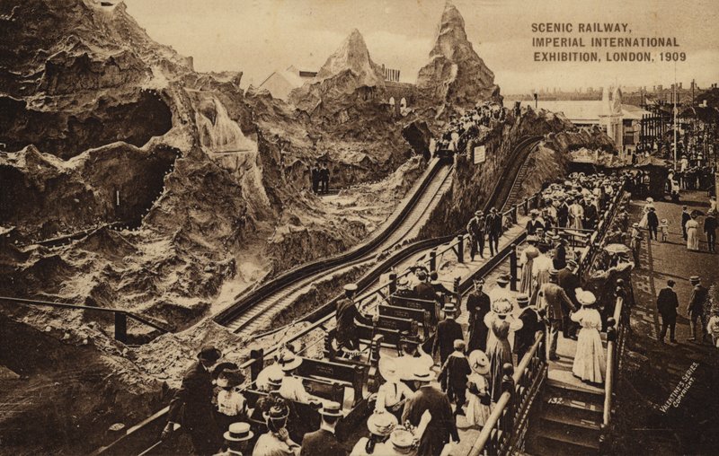 Manzaralı demiryolu, Imperial International Exhibition, Londra by English Photographer