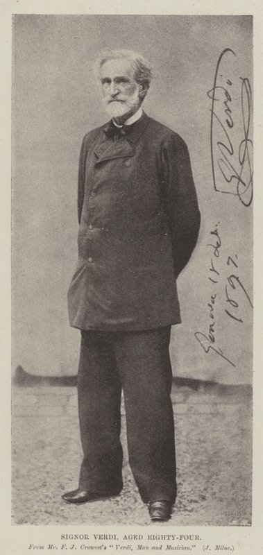 Signor Verdi, Seksen Dört Yaşında by English Photographer