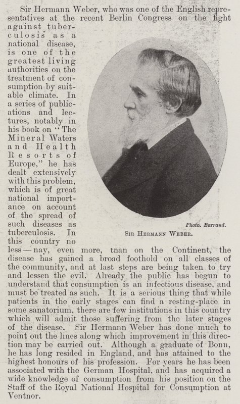 Sir Hermann Weber by English Photographer