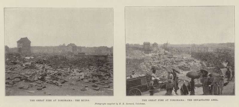 Yokohama'daki Büyük Yangın by English Photographer