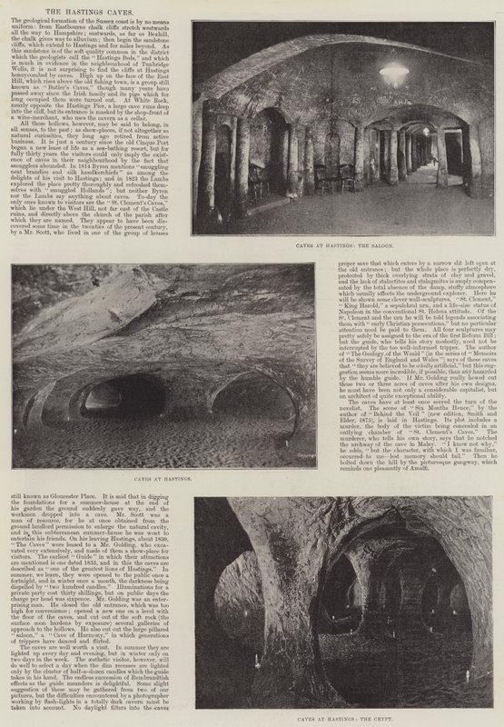 Hastings Mağaraları by English Photographer