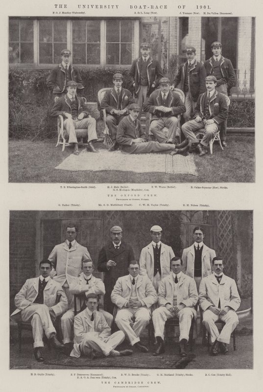 1901 Üniversite Tekne Yarışı by English Photographer