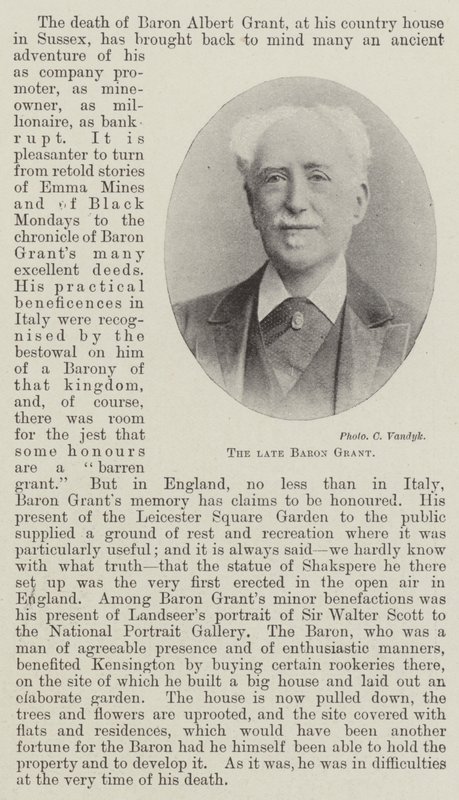 Geç Baron Grant by English Photographer