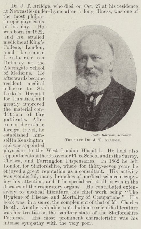 Merhum Dr J T Arlidge by English Photographer