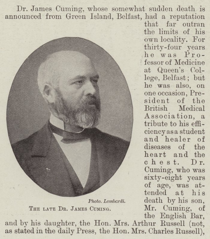 Merhum Dr James Cuming by English Photographer