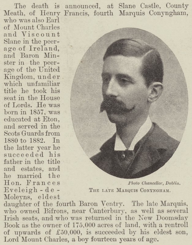 Merhum Marquis Conyngham by English Photographer