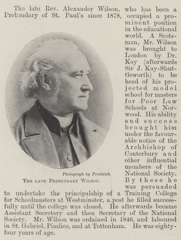 Merhum Prebendary Wilson by English Photographer
