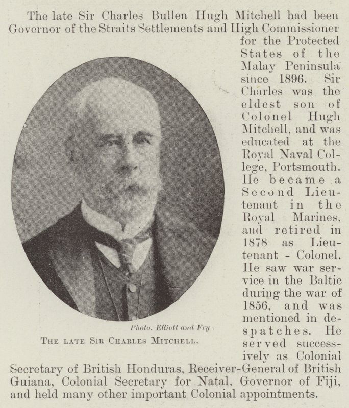Merhum Sir Charles Mitchell by English Photographer