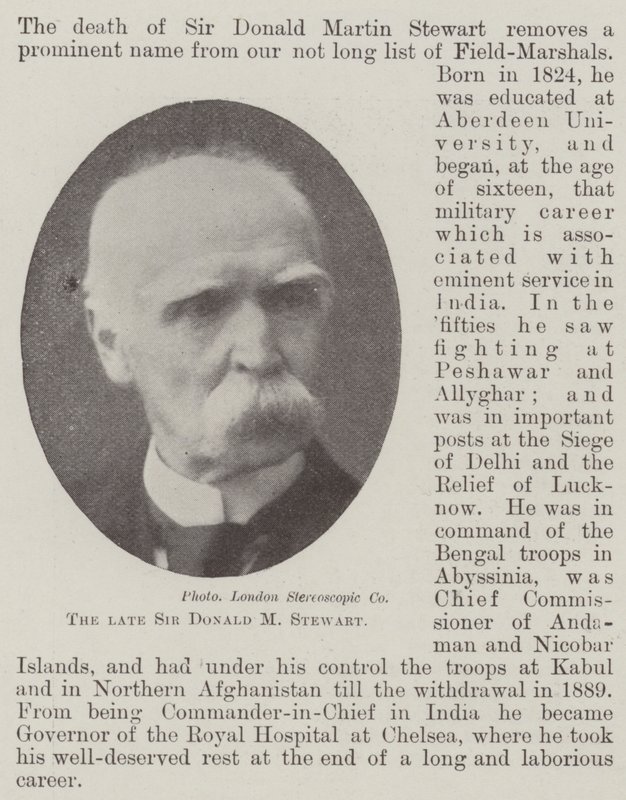 Merhum Sir Donald M Stewart by English Photographer
