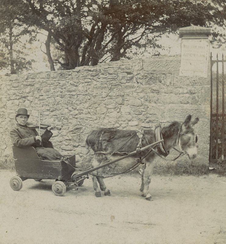 Eşek Tarafından Çekilen Kemancı by English Photographer