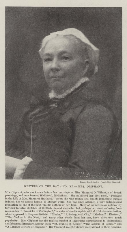 Günün Yazarları, Bayan Oliphant by English Photographer