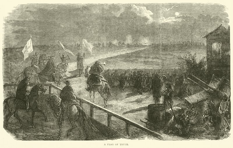 Ateşkes Bayrağı, Aralık 1870 by English School